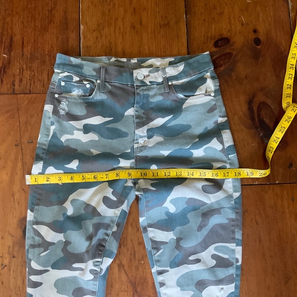 Mother High Waisted Looker Ankle Fray Camo Jeans sz27 - Picture 8 of 14